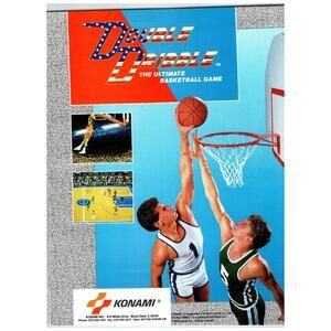 Konami Double Dribble Video Game Ad 1986 Basketball Arcade